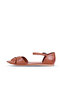 Brown Leather Women Sandals 01Wl1217 - 3