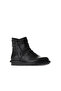 Black Leather Women's Flat Boots 01Wv7503 - 2