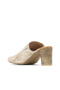 Powder Dark Suede Women's Heeled Slippers 01Wn1503 - 4