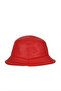 Red Leather Women's Hat - 4