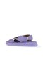 Lilac Leather Women's Flat Sandals 01Wa2603 - 4