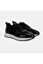 Men's Black Lace-Up Leather Sports Shoes