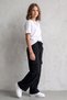 Elastic Waist Wide Leg Relaxed Fit Girls School Sweatpants with Cargo Pockets - 2