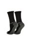 Trekking Extra Padded, Shock Absorbing Winter Unisex Children's Socks 3 Pack Black - 3
