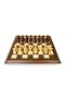 Helena Wood Art Solid Walnut Mother of Pearl Chess Set 40 cm Coffee-50Mm - 2