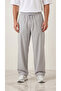 Men's Gray Parachute Fabric Baggy Oversize Loose Fit Sweatpants - 4