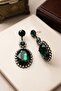 Oval Full Stone Evening Dress Earrings - 2