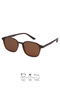 Aero Uv400 Protection Polarized Filtered Unisex Dark Brown Sunglasses - 3