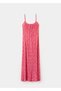 Çiçek desenli pileli elbise - 3