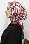 Digital Rayon Scarf 70302-12 Burgundy - 3