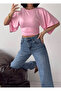 Women's Waist Gathered Short Spanish Sleeve Blouse - 4