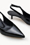 Phoebe Lia Women's Pointed Toe Open Back Thin Heeled Patent Leather Shoes 0012200 - 4