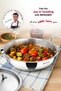 Argent 34cm 9.1L Tri-Ply Stainless Steel Deep Stir-Fry Pan Lid Healthy Cooking Induction Gas - 5