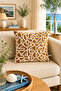 Lora Premium Woven Mustard Throw Pillow Cover 43X43