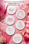 "Bride to Be" Themed Bachelor Party Coasters Set of 6 – 9 cm Mdf Digital Printing