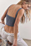 Black and White Striped Seamless Bustier - for Light Sports and Daily Use - 4
