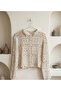 Bohemian Floral Pattern Crochet Cardigan – Oversized Summer Women's Top - 3