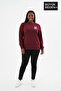 Women's Large Size m Printed Crew Neck Slim Sweatshirt Spr26Bswk956-13