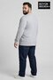Men's Large Size 2-Piece Set Long Sleeve 2 Thread Crew Neck T-Shirt Spr26Bea942+2 - 2