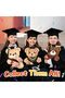 9 Inch Graduation Bear Class of 2026, Teddy Stuffed Animal with Black Cap for Kids - 3