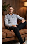 100% Cotton Single Jersey Men's Pajama Set 1030