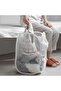 Collapsible Mesh Pop-Up Laundry Hamper, Foldable Space-Saving Basket with Wide Opening