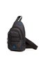 Men's Waterproof Linen Waist Shoulder Bag with Ear and USB Port Body Bag Freebag (19X29Cm)