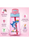 Kids Plastic Sipper Water Bottle - Dancing Unicorn - 480 ml - WB002PNK - 5