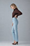 Women's Mom Fit Straight Leg Classic B.Blue Jeans - 5