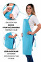 Simple kitchen apron with adjustable strap - 5