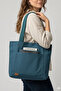 Canvas Shoulder Bag Waterproof Fabric Petrol Blue - 2
