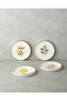 Begonia Ceramic 4-Piece Cake Set 16 cm Colorful