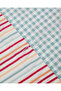 Pastel Gingham Cotton Single Duvet Cover Set 160X220 cm Pink - Orange - 6