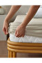 Novella Premium Cotton Textured Single Fitted Sheet 100X200 cm Cream - 2