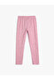 Heart-Shaped Glittery Leggings with Elastic Waist in Cotton