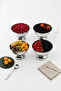 4-Piece Stainless Steel Tableware Presentation Snack Bowl Breakfast Bowl Stainless Steel Footed Bowl - 2