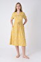 Women's Cotton Modal Fabric Button Detailed Patterned Stylish Dress 8157 - 3