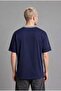 Boxy Fit Spain Printed Short Sleeve Navy Blue T-Shirt I0288Ax26Sm - 7