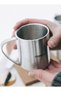 4-Season Mug 0.2L Stainless Steel Double-Wall Insulated Camping Coffee Cup – 18/8 Food Grade Ultralight Outdoor Travel Mug for Hot & Cold Drinks, Durable Easy-Clean Design - 3