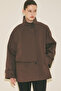 معطف RIA DESIGN باللون البني - 5