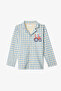Beige Boys' Plaid Buttoned Shirt Long Sleeve Cotton Pajama Set - 5
