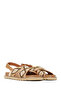 Women's Beige Ankle Buckle Stone Sandals 26Sfd442814 - 3