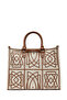 حزام طويل نسائي من قماش Camel منقوش حقيبة si 26SBD24316F - 6