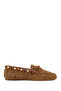 Women's Camel Tasseled Suede Leather Loafer 26Pfd552210