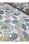Duck Fabric Has Water and Stain Repellent Properties (Blue Leaves 50 X 180)