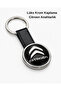 Premium Citroen Keychain Chrome Plated Auto Keychain Metal Body Citroen Car Accessory