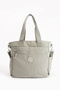Light Gray Women's Large Size Waterproof Crossbody and Shoulder Strap Bag with Compartments - 3