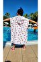 Muslin Hooded 100% Cotton Girls' Beach, Sea, Pool Poncho / at - 3