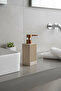 Acar Striped Stone Look Liquid Soap Dispenser |   Decorative Bathroom and Kitchen Soap Dispenser 20X7