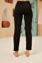 Lycra Long Leggings Black Elastic Waist - 3